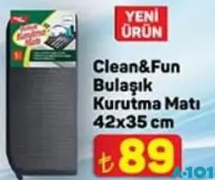 CLEAN&FUN BULAŞIK KURUTMA MATI 42X35 CM